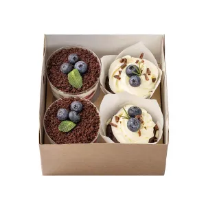 Набор из шоколадных трайфлов и морковных капкейков